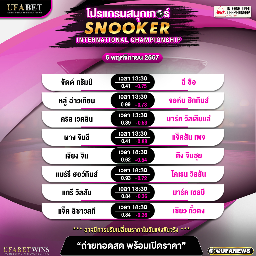 โปรแกรมสนุกเกอร์
