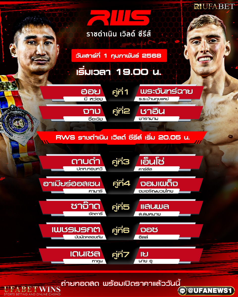 มวยวันนี้ ศึกราชดำเนิน เวิลด์ ซีรี่ส์ 01/02/68