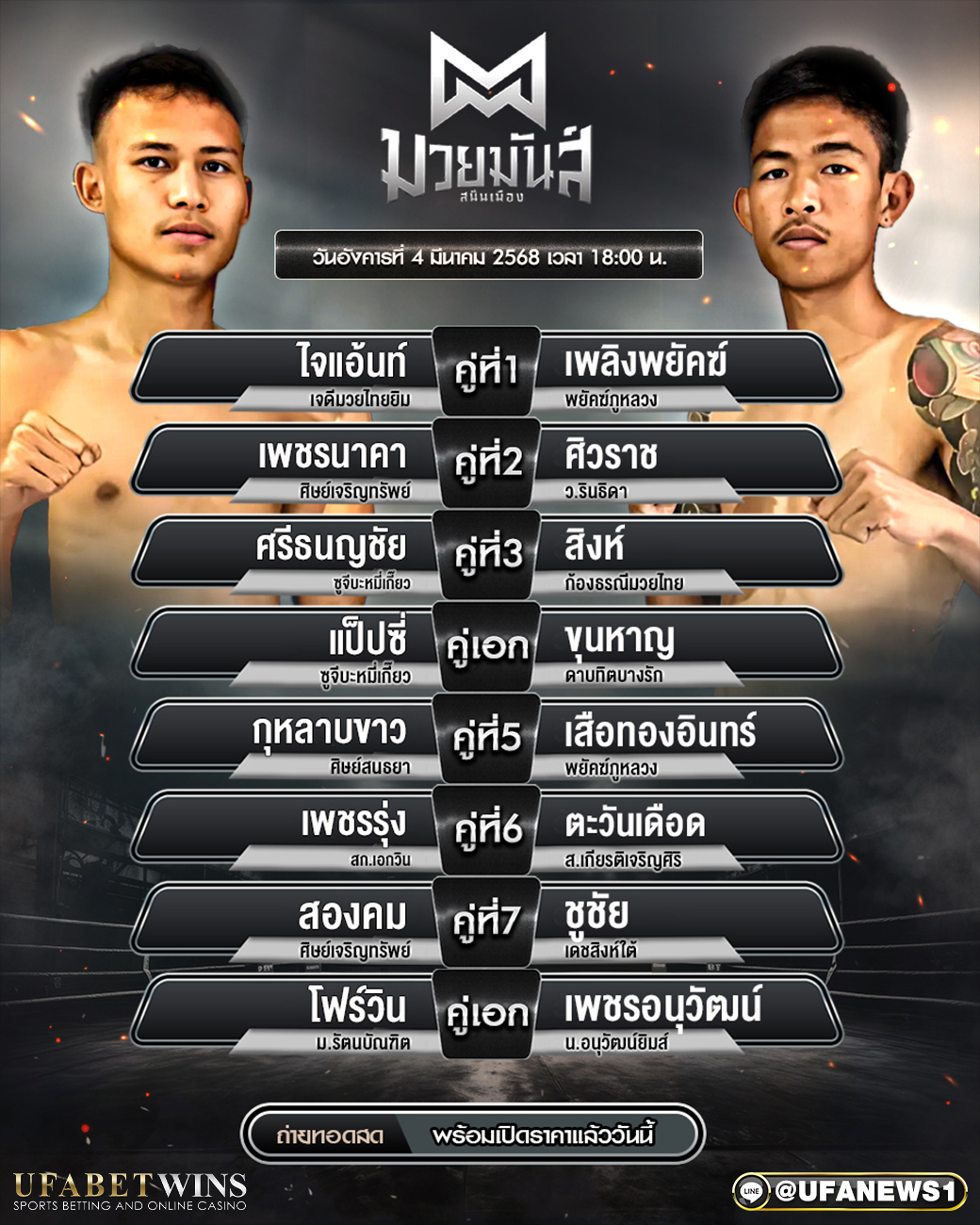 มวยวันนี้ ศึกมวยมันส์สนั่นเมือง 04/03/68