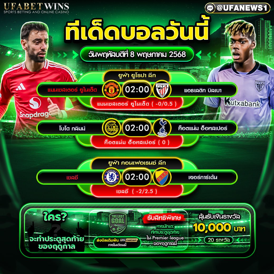 ทีเด็ดบอล วิเคราะห์บอล วันที่ 8 พฤษภาคม 2568