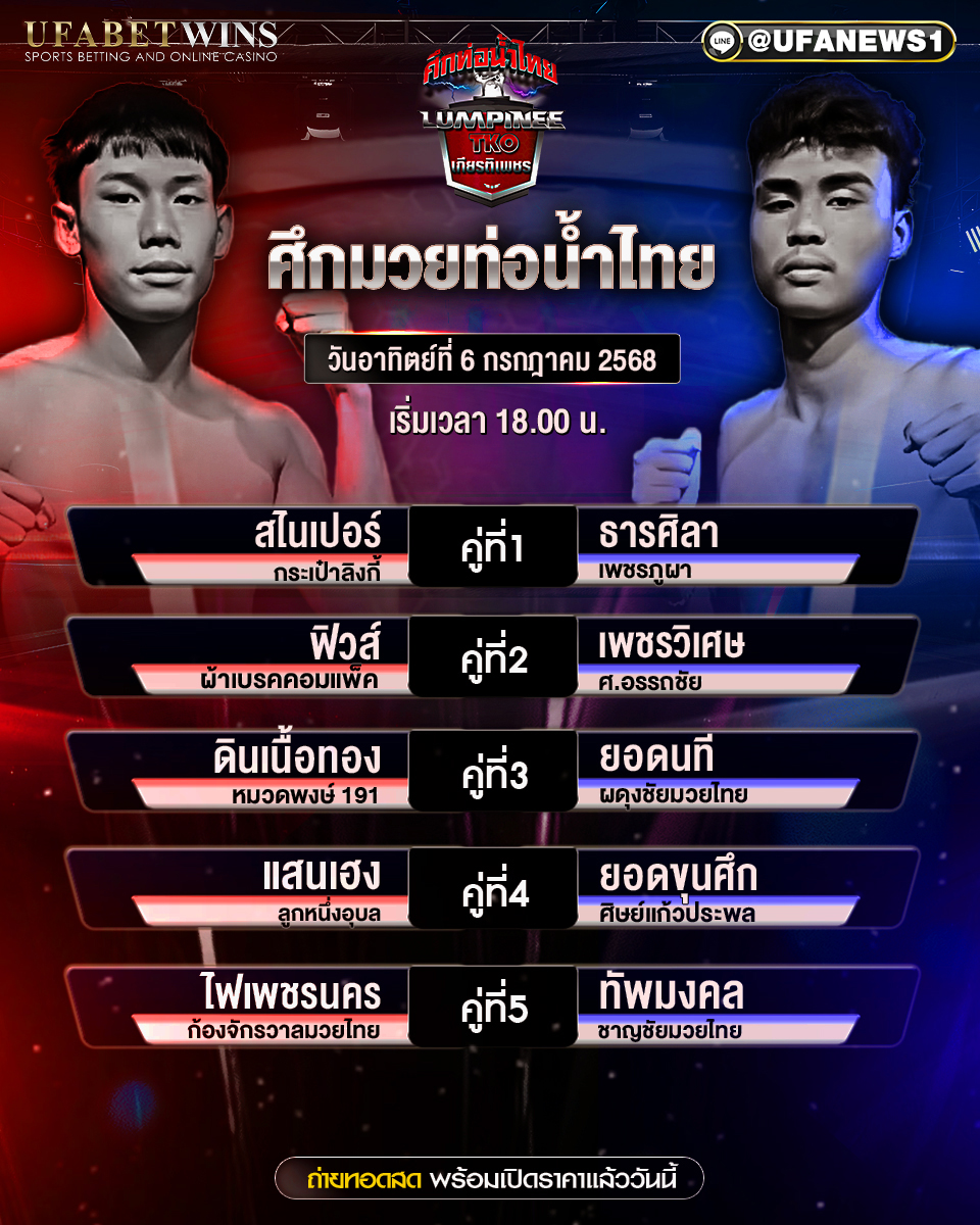 มวยวันนี้ ศึกท่อน้ำไทย TKO เกียรติเพชร 06/07/68