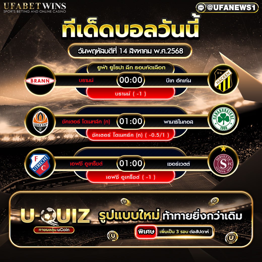 วิเคราะห์บอล วันที่ 14 สิงหาคม 2568