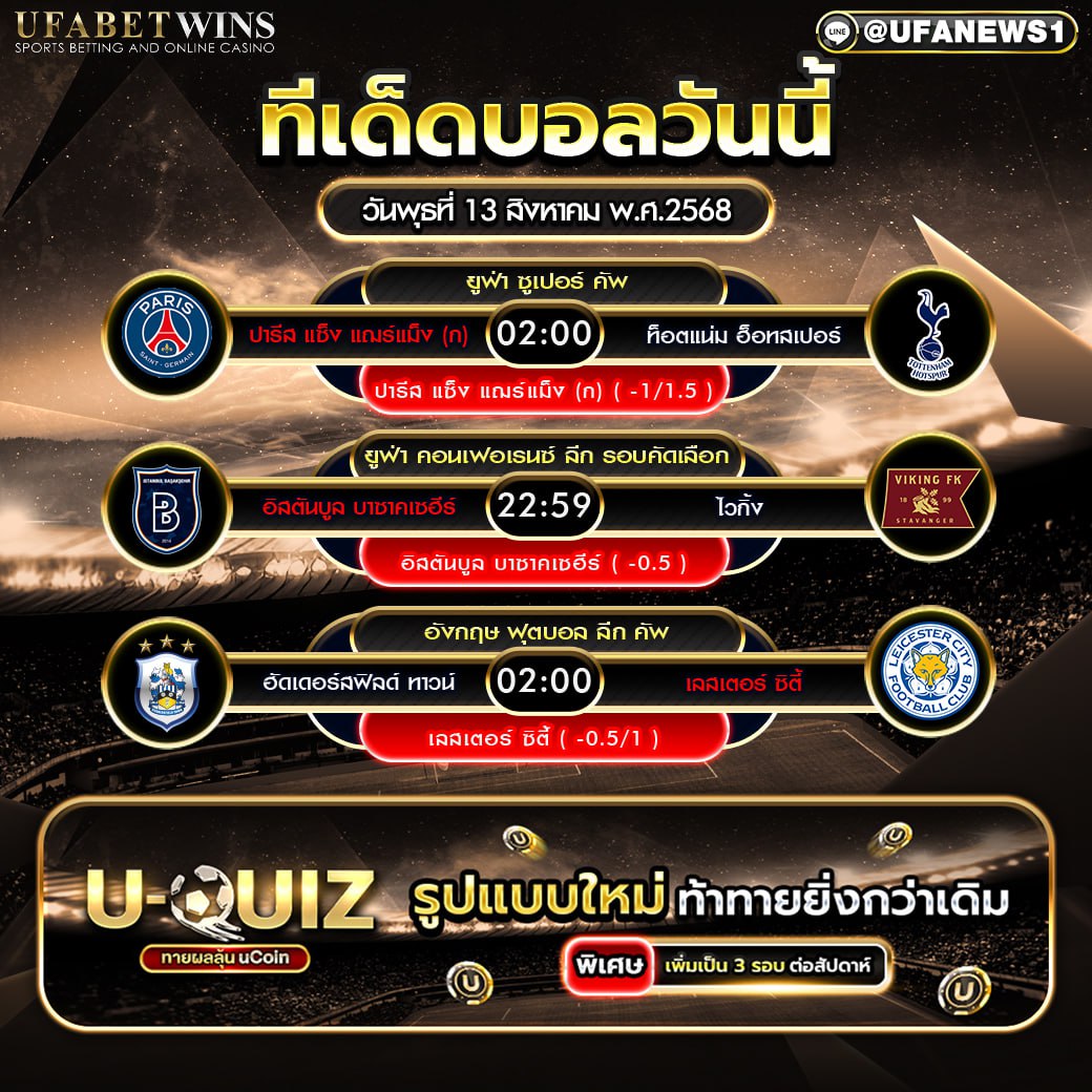 วิเคราะห์บอล วันที่ 13 สิงหาคม 2568