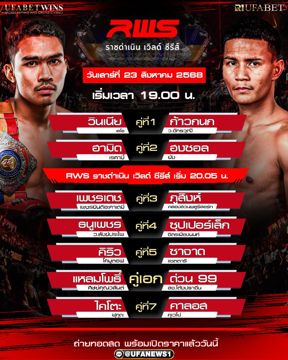 มวยวันนี้ ศึกดาวรุ่ง น. สงวนพงศ์ 22/08/2568