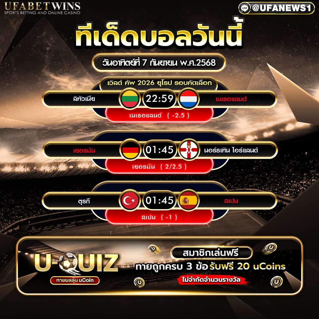วิเคราะห์บอล วันที่ 7 กันยายน 2568
