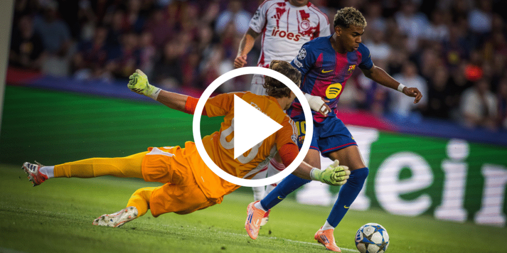 ไฮไลท์ฟุตบอล บาร์เซโลน่า VS โอลิมเปียกอส 21/10/2568