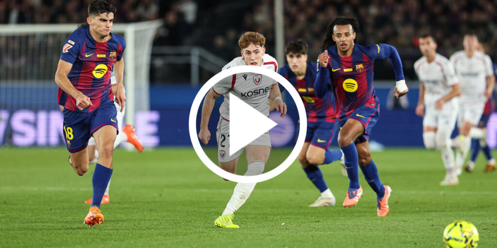 ไฮไลท์ฟุตบอล ลาลีกา สเปน บาร์เซโลน่า 2-0 โอซาซูน่า : ราฟินญ่าเหมาสอง ปลดล็อกครึ่งหลัง