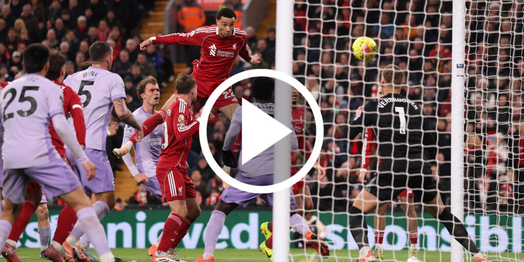 ไฮไลท์ฟุตบอล พรีเมียร์ลีก อังกฤษ ลิเวอร์พูล 2-0 ไบรท์ตัน : ซาลาห์ลงสำรองเร็ว แอสซิสต์เตะมุมปิดเกม