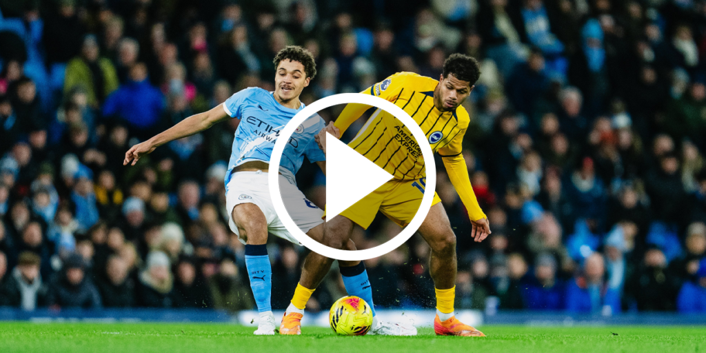 ไฮไลท์ฟุตบอลพรีเมียร์ลีก อังกฤษ แมนเชสเตอร์ ซิตี้ 1-1 ไบร์ทตั้น&ฮอฟอัลเบี้ยน เกมรับทีมเยือนเหนียว